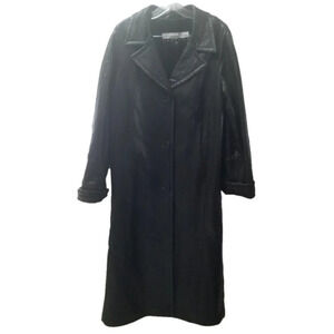 Bod  & Christensen Couture Black Long Leather Coat S